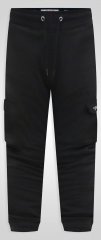 D555 Dexter 1 Cargo Jogger With Bear Embroidery TALL Črna