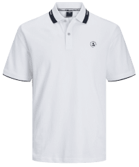 Jack & Jones JCOHASS LOGO Polo White