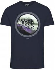 Jack & Jones JCOLOGO PRINT T-Shirt Navy Blazer
