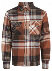 Jack & Jones Darren Flannel Overshirt rjava