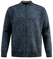 D555 Dereham 1 Pletena jopa z zadrgo in podlogo temno modra