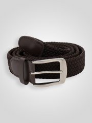 D555 Malcolm Braided Belt Brown