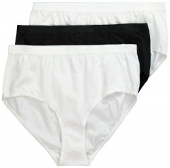 Ulla Popken 309783 Spodnjice 3 kosa Bela