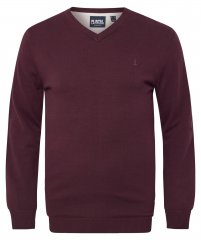 North Latitude 53133 V-Neck Knit Rdeča