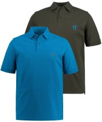 JP1880 704317 Polo majica 2 kosa Turkizno modra/Olivno zelena