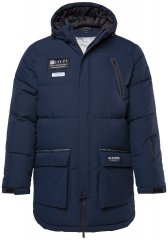 JP1880 748520 Parka vodo- in vetroodporna Temno modra