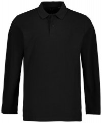 JP1880 799230 Polo majica z dolgimi rokavi Črna