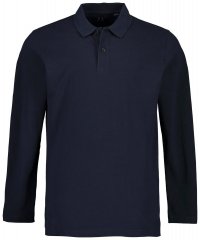 JP1880 799230 Polo majica z dolgimi rokavi Temno modra
