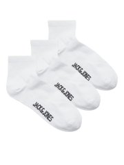 Jack & Jones Leon Teniške nogavice Bela 3-pack