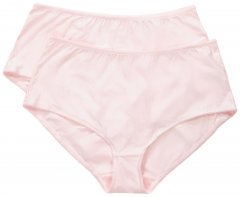 Ulla Popken 800279 Črtaste spodnjice 2 kosa Roza