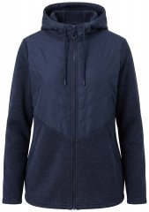 Ulla Popken 800400 Jakna s flis podlogo Temno modra
