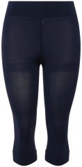 Ulla Popken 815580 3/4 nogavične pajkice z zaščito stegen 80 den Temno modra