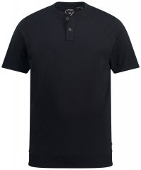 JP1880 818628 Majica Henley s krojem za trebuh Črna