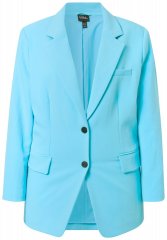 Ulla Popken 826487 Oversize suknjič z žepi s pokrovom Svetlo turkizna