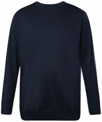 JP1880 827128 Majica z dolgimi rokavi s krojem za trebuh Temno modra