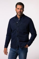 JP1880 829251 Jeans jakna s teddy podlogo Temno modra