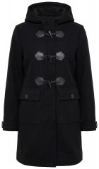 Ulla Popken 829347 Duffle plašč Črna