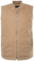 JP1880 834734 Canvas brezrokavnik Temno bež