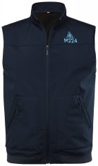 Men+ 414 Softshell brezrokavnik s stoječim ovratnikom Temno moder