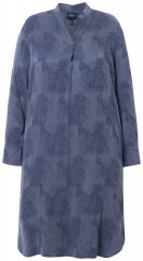 Ulla Popken 837069 Cvetlična obleka Temno modra
