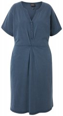 Ulla Popken 837403 Obleka iz jerseyja s kratkimi rokavi Temno modra