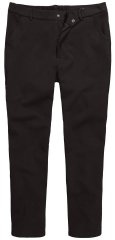 Men+ 207 Bilbao Flexlastic Jersey chino hlače Črna