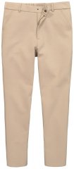Men+ 207 Bilbao Flexlastic Jersey chino hlače Peščena