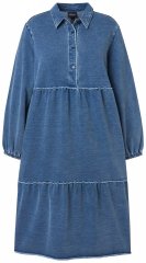 Ulla Popken 840972 Športna obleka z volančki Indigo