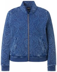 Ulla Popken 847035 Prešita jakna Denim modra