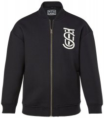 STHUGE 847083 Varsity jakna iz scuba tkanine Črna
