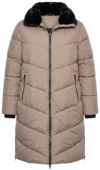 Ulla Popken 850041 Prešit plašč Taupe