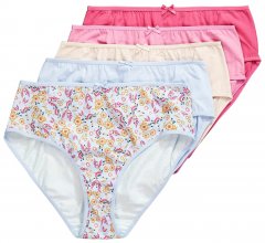 Ulla Popken 851140 Cvetlične spodnjice 5 kosa Roza