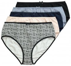 Ulla Popken 851687 Vzorčaste spodnjice 5 kosa Svetlo modra
