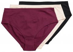 Ulla Popken 851739 Spodnjice 3 kosa Črna