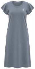 Ulla Popken 852218 Midi obleka s kratkimi rokavi Siva