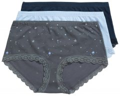 Ulla Popken 852249 Spodnjice 3 kosa Antracit