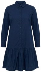 Ulla Popken 853457 Obleka z dolgimi rokavi Temno modra