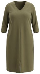 Ulla Popken 853510 Midi obleka z žepi Kaki