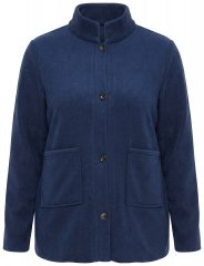 Ulla Popken 854200 Flis jakna Temno modra