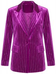 Ulla Popken 855499 Žameten suknjič s kamenčki Magenta