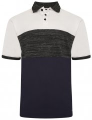 Kam Jeans 5484 Cut & Saw Inject Polo Shirt Charcoal