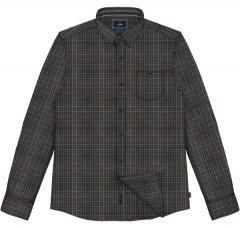 Double Outfitters FS-5230 Karirasta srajca Mornarska/Rjava
