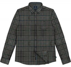 Double Outfitters FS-5230 Karirasta srajca Temno zelena/Bež