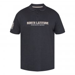 North Latitude Logo Polo Črna