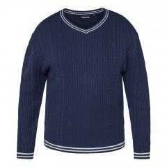North Latitude V-Neck Knit Mornarska