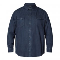 North Latitude Denim Shirt LS Modra