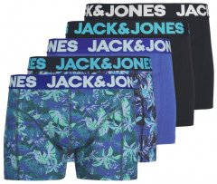  Jack & Jones Tropical Flowers Trunks 5-Pack Blue