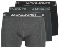 Jack & Jones Black Friday Trunks 3-Pack Grey Black