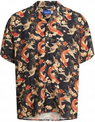 Jack & Jones Tokyo vzorčasta havajska srajca temno rjava