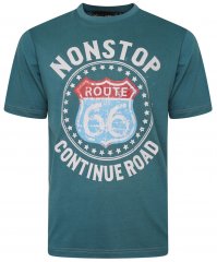 Kam Jeans 5708 Route 66 T-Shirt Pacific